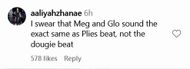 Another user agrees with Lanier (image via @aaliyahzhanae on Instagram)